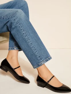 Friends Like These Noir - Ballerines Mary Jane en similicuir à bout rond Best