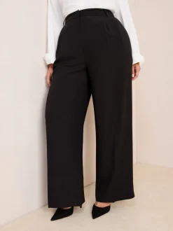 Friends Like These Noir - Premium Elastic Back habillé Ample Pantalons Grandes tailles Discount