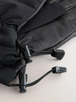 Next Noir - Gants de ski avec cuir Sale