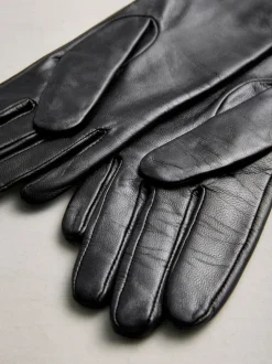 Next - Gants en cuir Noir
