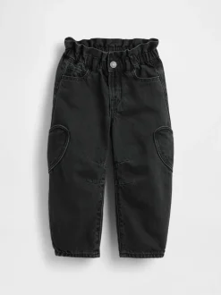 Gap Noir - Paperbag Horseshoe Jean (6mois-5ans) (6mois-5ans) Online