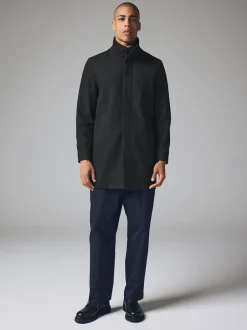 Next Noir - Gilet en laine à chevrons Manteau matelassé Clearance