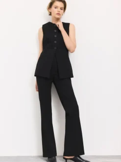 Next Noir - Gilet habillé avec laine Sale