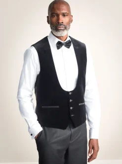 Next Noir - Gilet Signature Pontoglio en velours italien Sale