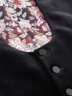 Next Noir - Gilet Signature Pontoglio en velours italien Sale