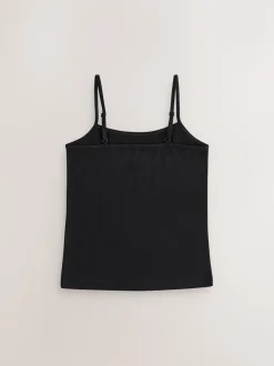 Next Noir - Gilets Camisole à bretelles 3 Pack (1.5-16ans) Clearance