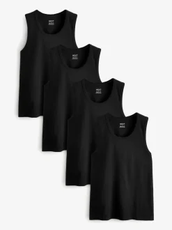 Next Noir - 100Gilets en coton % 4 Lot Best