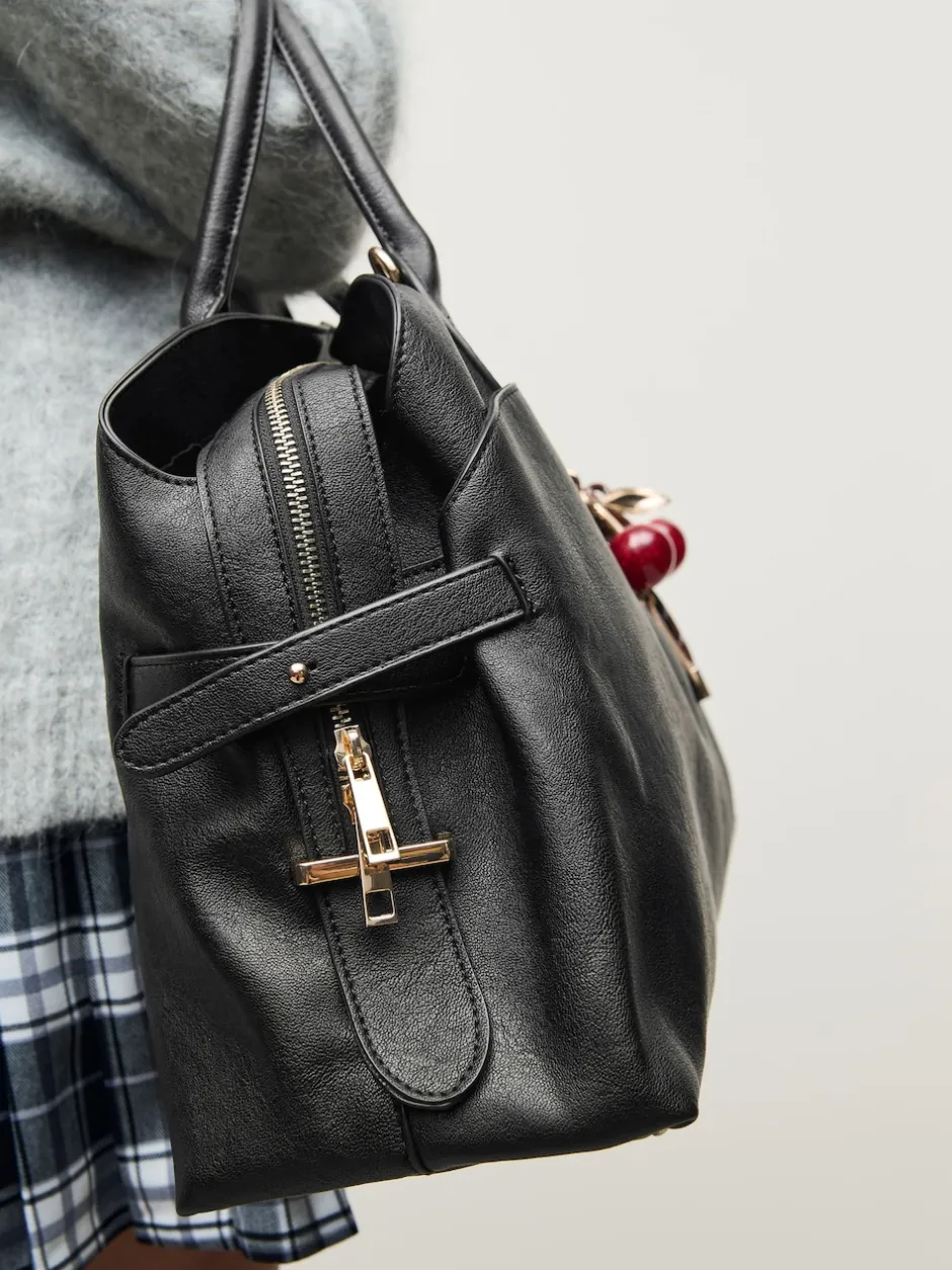 Next Noir - Grand sac cabas avec breloques Hot