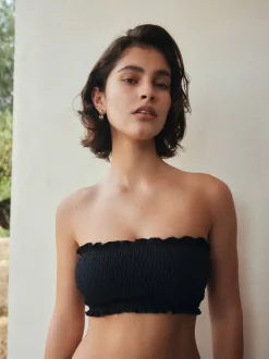 Next Noir - Haut de bikini Bandeau Shirred