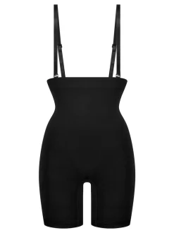 Hunkemoller Noir - Lingerie amincissante sans couture pour les cuisses sculptante 100% coton Body New