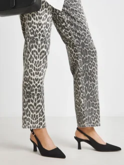 JD Williams Noir - Chaussures à talons à bride arrière à bout pointu Discount