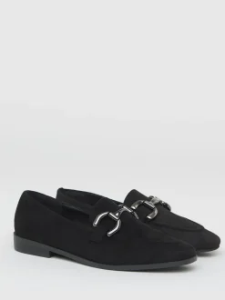 JD Williams Noir - Mocassins classiques avec bordure snaffle Outlet
