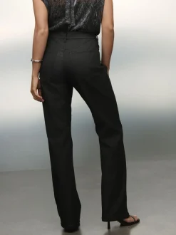 Next Noir - Jean bootcut enduit Sale