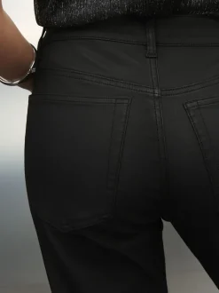 Next Noir - Jean bootcut enduit Sale