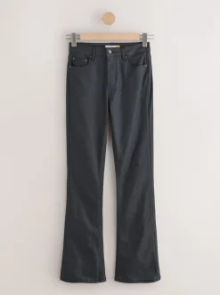 Next Noir - Jean bootcut enduit Sale
