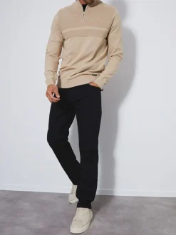 Threadbare - Jean droit stretch Noir Best