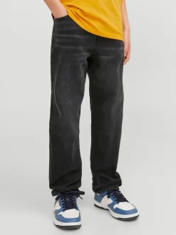 JACK & JONES JUNIOR Noir - Jean Chris coupe décontractée noir Clearance