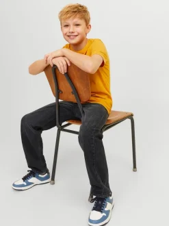 JACK & JONES JUNIOR Noir - Jean Chris coupe décontractée noir Clearance