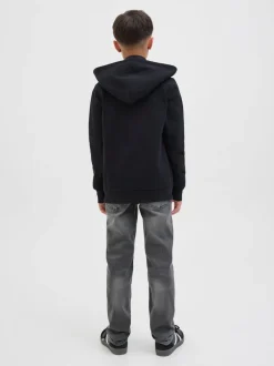 JACK & JONES JUNIOR Noir - Jean slim Glenn bleu Clearance
