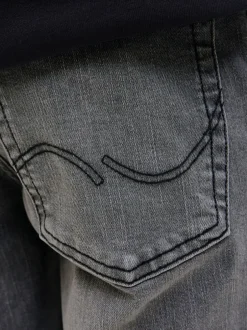 JACK & JONES JUNIOR Noir - Jean slim Glenn bleu Clearance