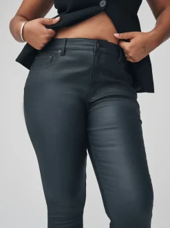 Next Noir - Jeans skinny enduit de Denim Hourglass Clearance