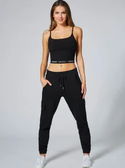 Pineapple Noir - Jogging cargo femme Hot