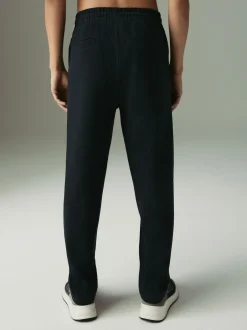 Next Noir - Jogging droit en sergé texturé
