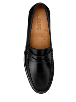Jones Bootmaker Noir - Quennell Mocassins Penny en cuir Hot