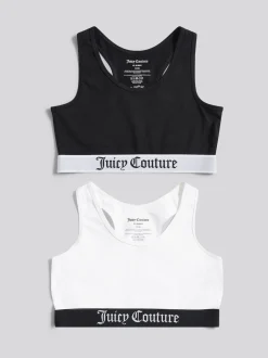 Juicy Couture Noir - Juicy Crop Top 2 Lot à suspendre Online