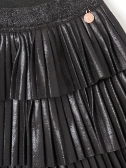 Angel & Rocket Noir - Jupe Lucile métallisée à volants Best
