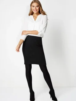 Roman Noir - Jupe courte en jersey texturé New