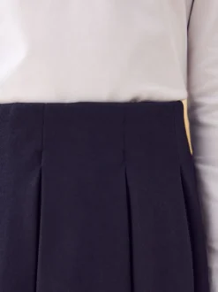 Next Noir - Jupe d’école plissée extensible en jersey (3-17ans) Clearance