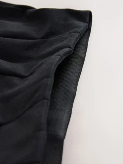 Next Noir - Jupe d’école plissée extensible en jersey (3-17ans) Clearance