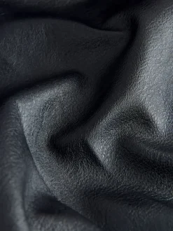 Next Noir - Jupe kilt mi-longue en similicuir New