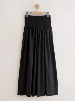 Next Noir - Jupe longue Maxi froncée Sale