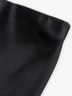 Next - Jupe Midi Satin Noir