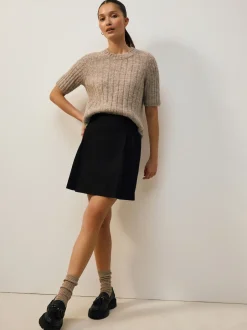 Next Noir - Jupe plissée Sale