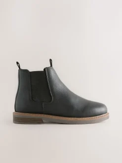 Next Noir - Leather Chelsea Boots Clearance