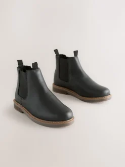 Next Noir - Leather Chelsea Boots Outlet