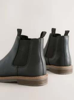 Next Noir - Leather Chelsea Boots Outlet