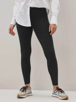 Next Noir - Leggings en coton taille haute Outlet