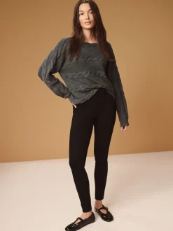 Next - Leggings longs en denim de jersey Noir Best