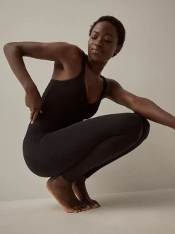 Next Noir - Leggings moulants sans couture avec contrôle de l'abdomen New