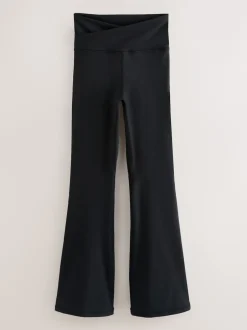 Next Noir - Leggings évasés Active Balance enveloppants sur le devant Clearance