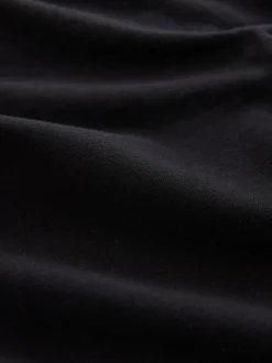 Next Noir - Leggings évasés froncés côtelés doux au toucher New