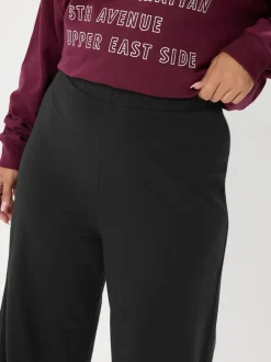 Yours Curve Noir - Leggings à jambes amples Clearance