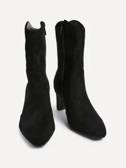 Linzi Noir - Bottes Calabasas à talons carrés Clearance