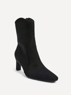 Linzi Noir - Bottes Calabasas à talons carrés Clearance