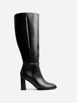 Linzi Noir - Bottes Midtown à talon carré avec boucle Best