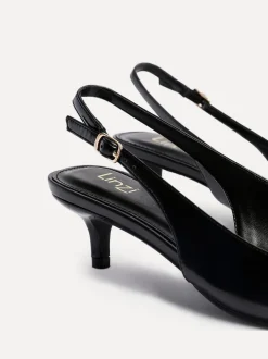 Linzi Noir - Escarpins Elvira à Kitten heel et bride arrière Online